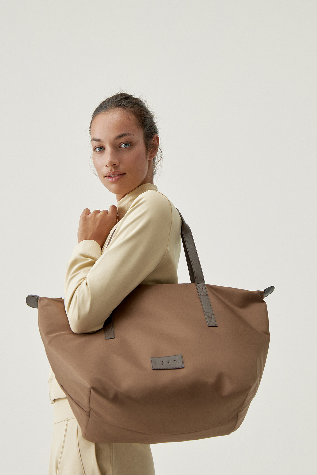Bolsa Tote Fossil - nude