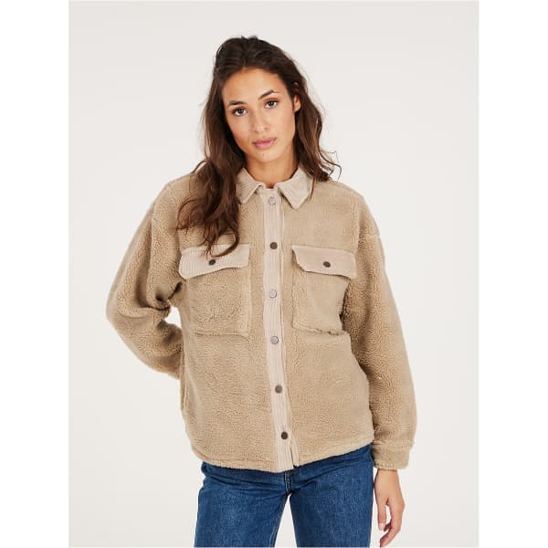 Veste polaire PROTEST PRTLATTEA FULLZIPTOP BAMBOO BEIGE