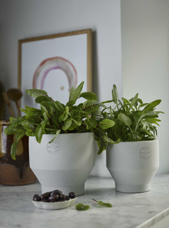 Fritz Hansen Edge Indoor bloempot large Ø18 Burned Red
