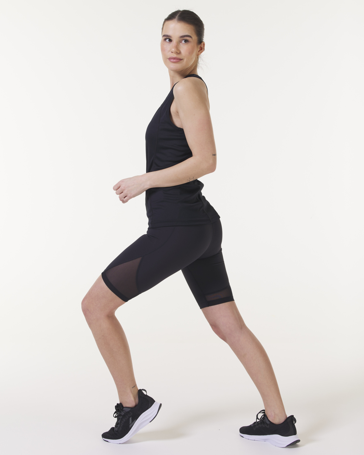 LEVITY Reform Mesh Biker Shorts Black