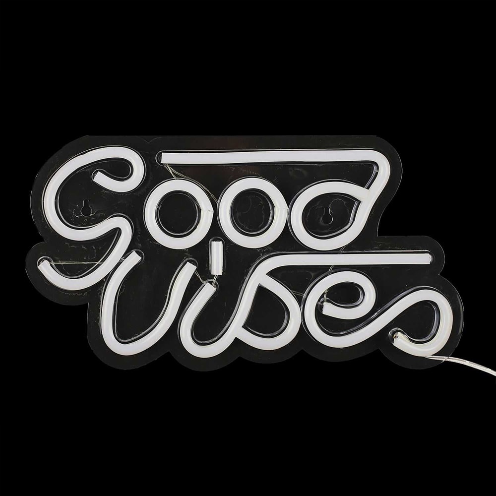 Lampe LED effet néon - Good Vibes