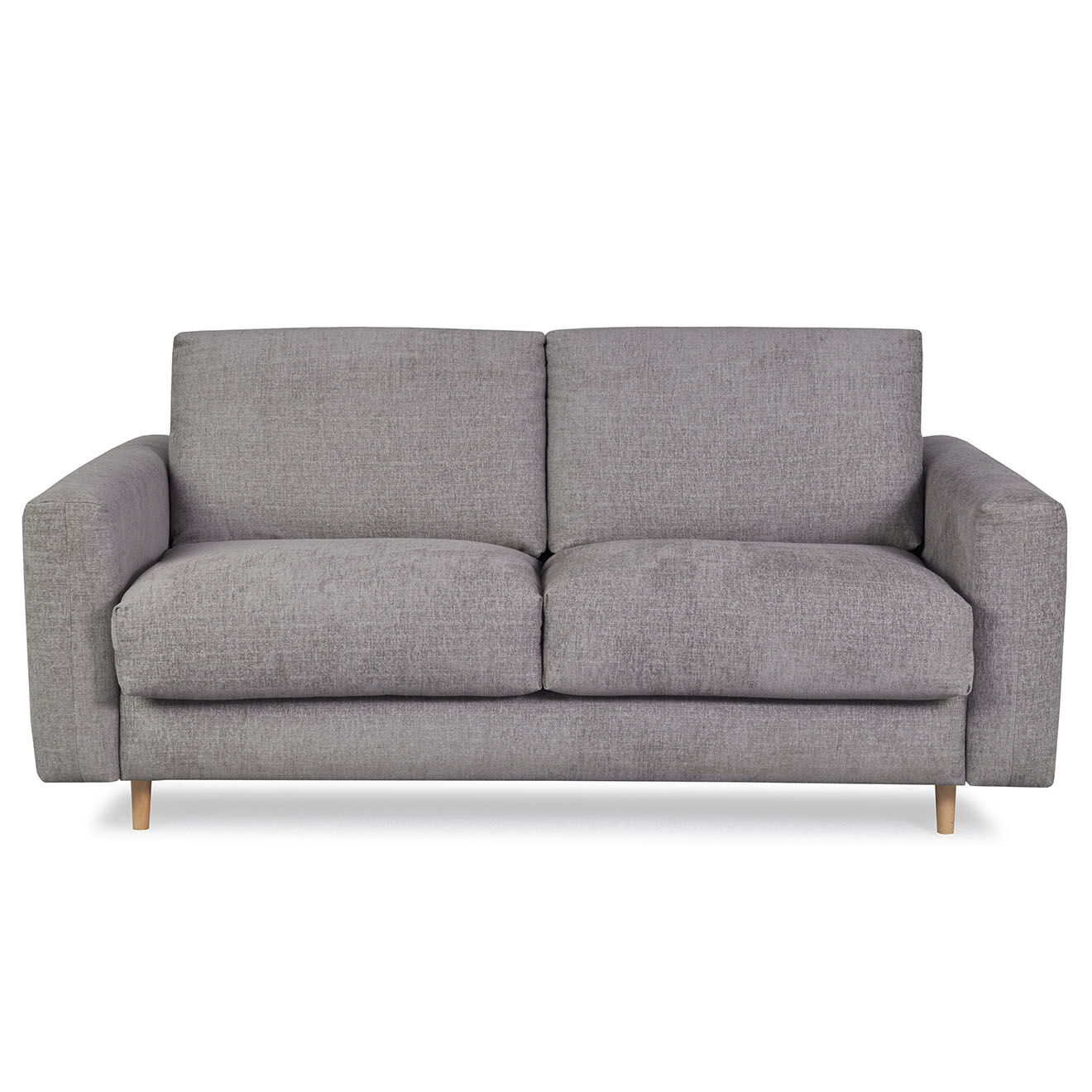 Bobochic Canapé droit cocoone convertible express  taupe - 200x105x98 cm
