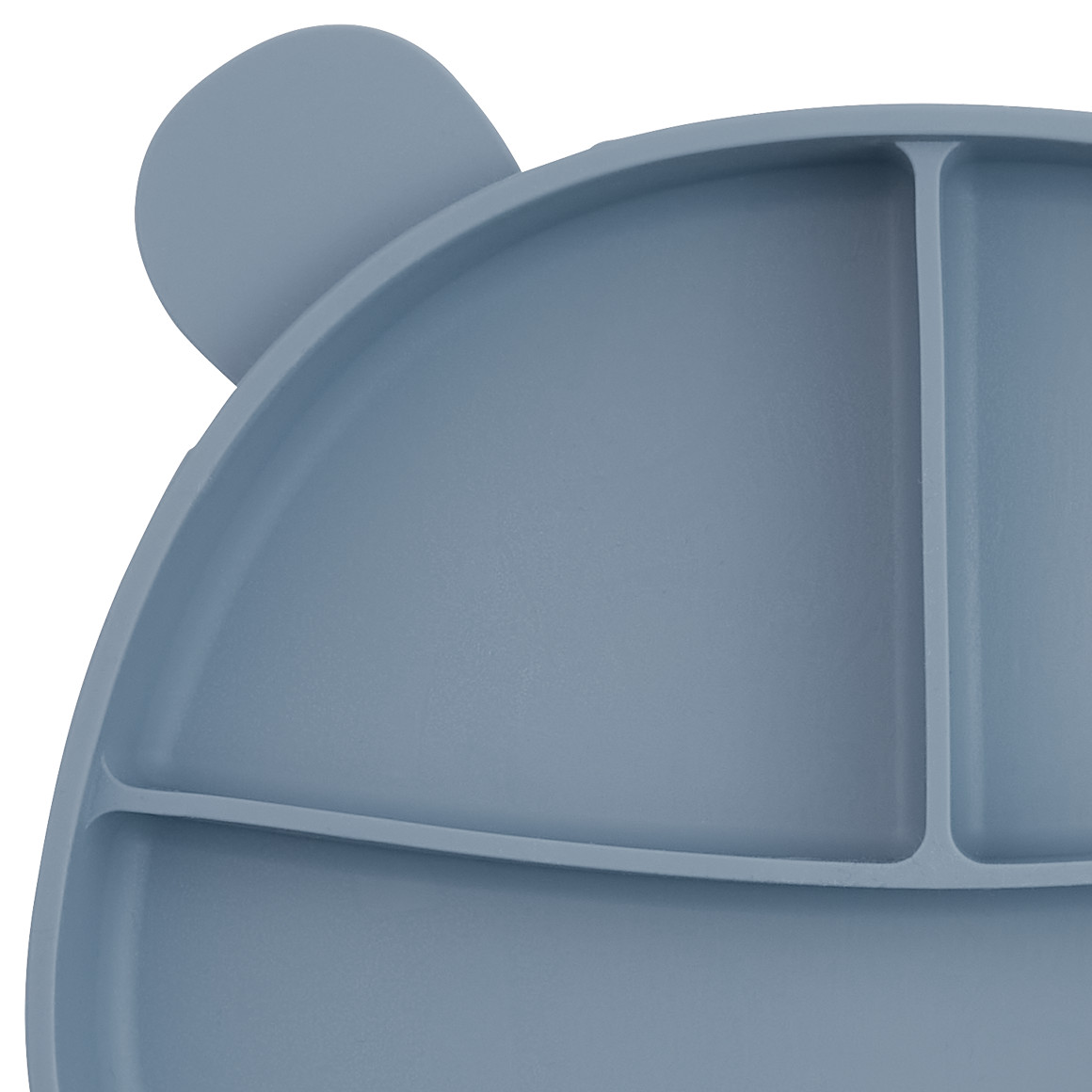 Topomini Pure Collection Silikon-Teller mit Saugfuß blau