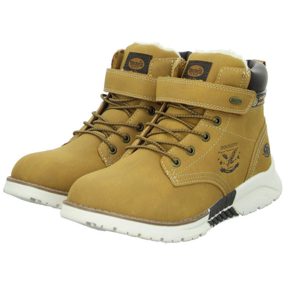 Dockers Winterboots  - golden tan / schwarz