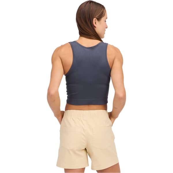 Débardeur escalade BLACK DIAMOND W SEAMLESS RIB TANK CHARCOAL