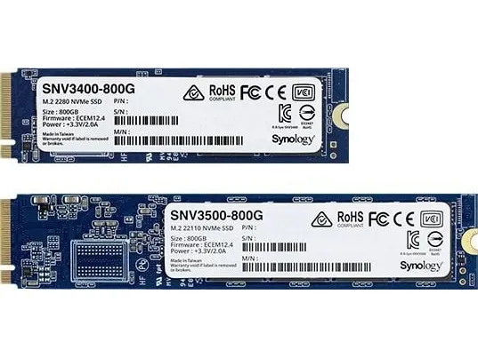 Synology SNV3510-800G - SSD - 800 GB - intern - M.2 22110 - PCIe 3.0 x4 (NVMe)
