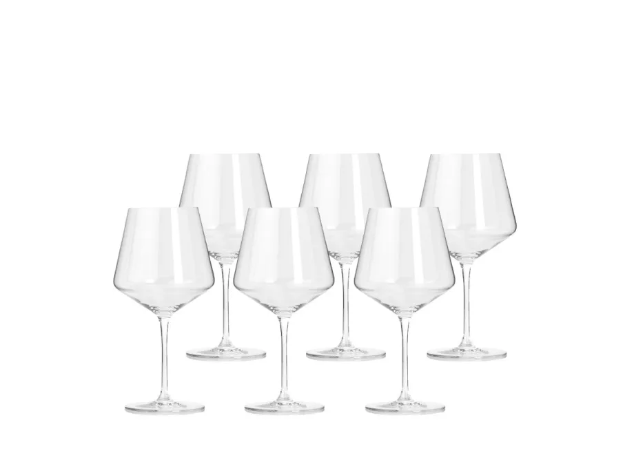 LEONARDO Puccini, Rødvinsglas, Standardglas, Krystal, Transparent, Bourgogne vin, Rydde