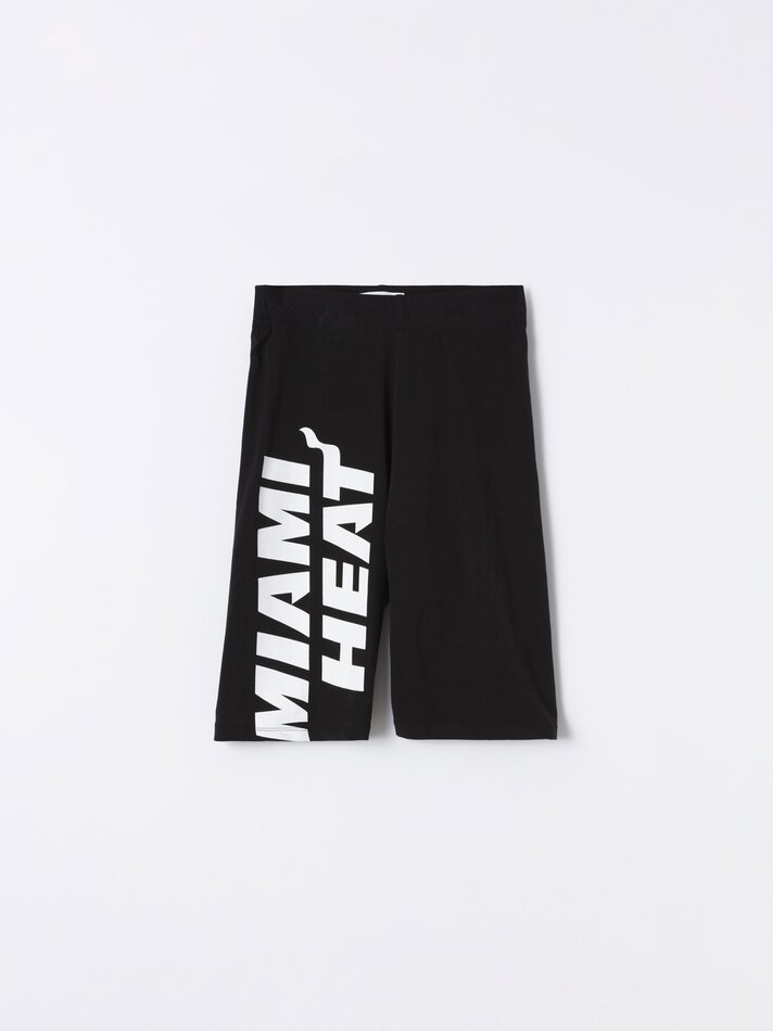 Calça legging de ciclismo Miami Heat NBA - Preta