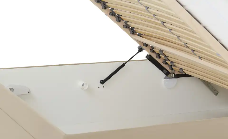 Polsterbett Lauren Beige 120 cm