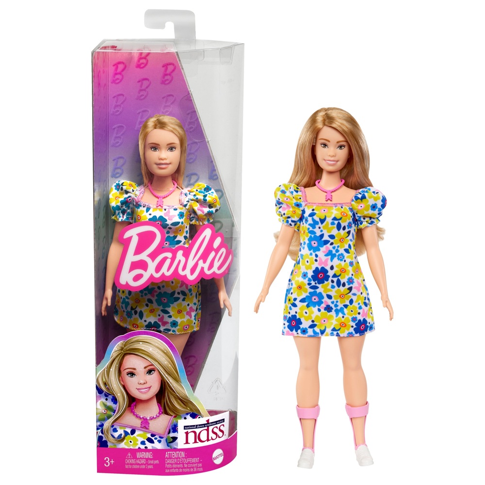 Barbie Fashionistas Puppe 208 – Babydoll-Kleid mit Blumenmuster