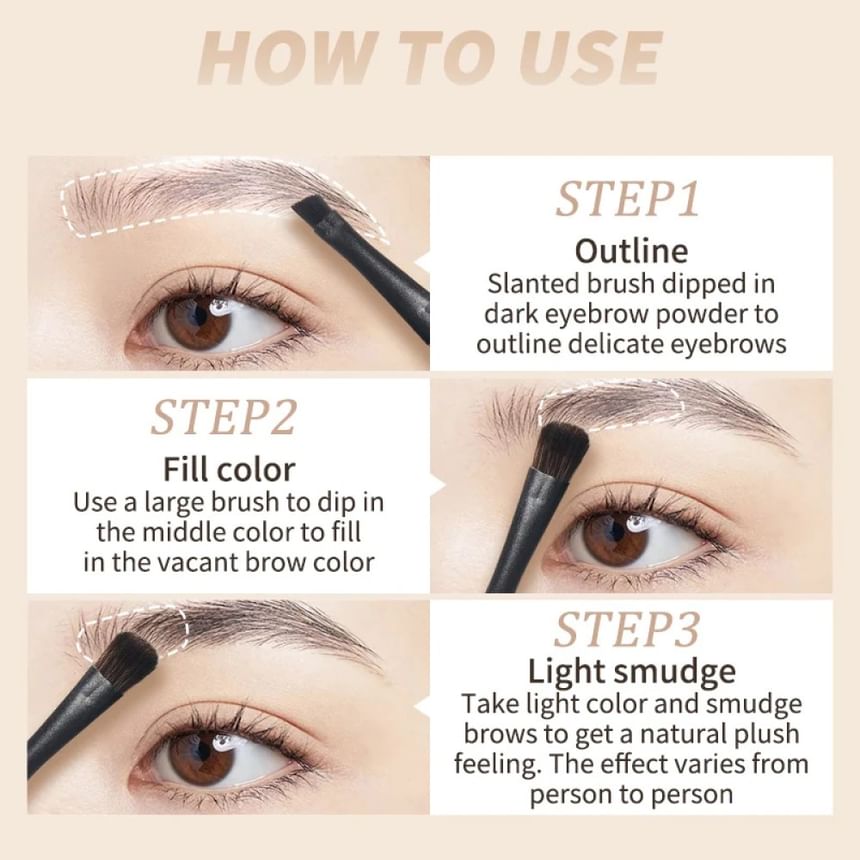 Judydoll - 3 Shade Eyebrow Powder - 2 kleuren (2-3)