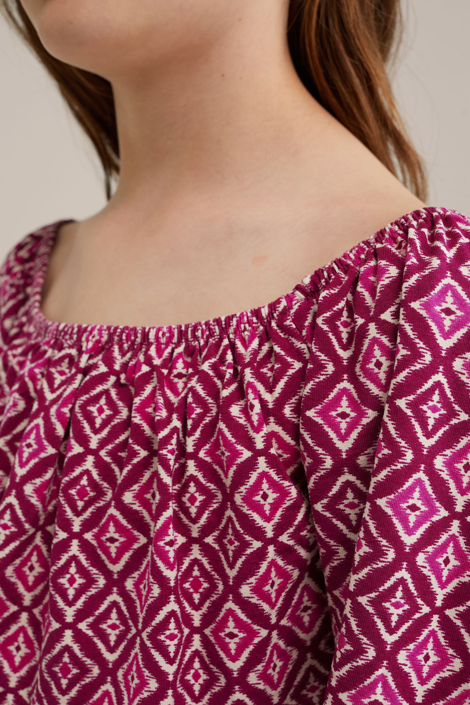 Meisjes T-shirt met opdruk WE Fashion Roze