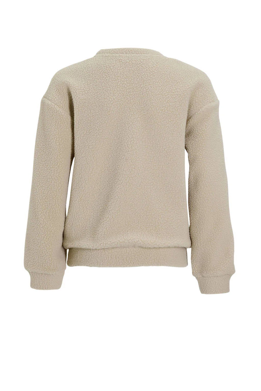 anytime teddy fleece trui beige
