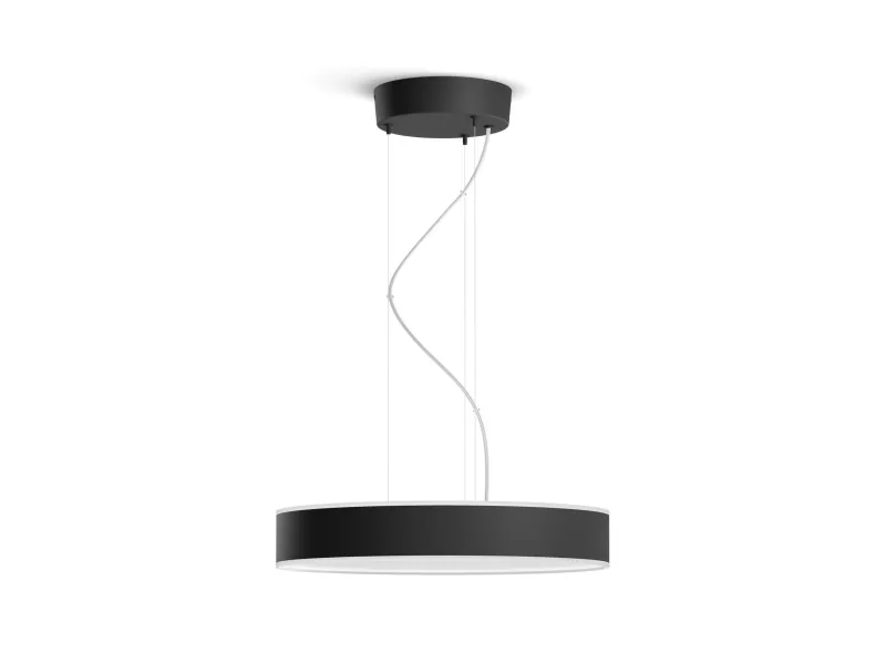 Philips Hue White ambiance Enrave - Vedhængslampe - LED - 33.5 W - klasse F - varmt til køligt hvidt lys - 2200-6500 K - sort