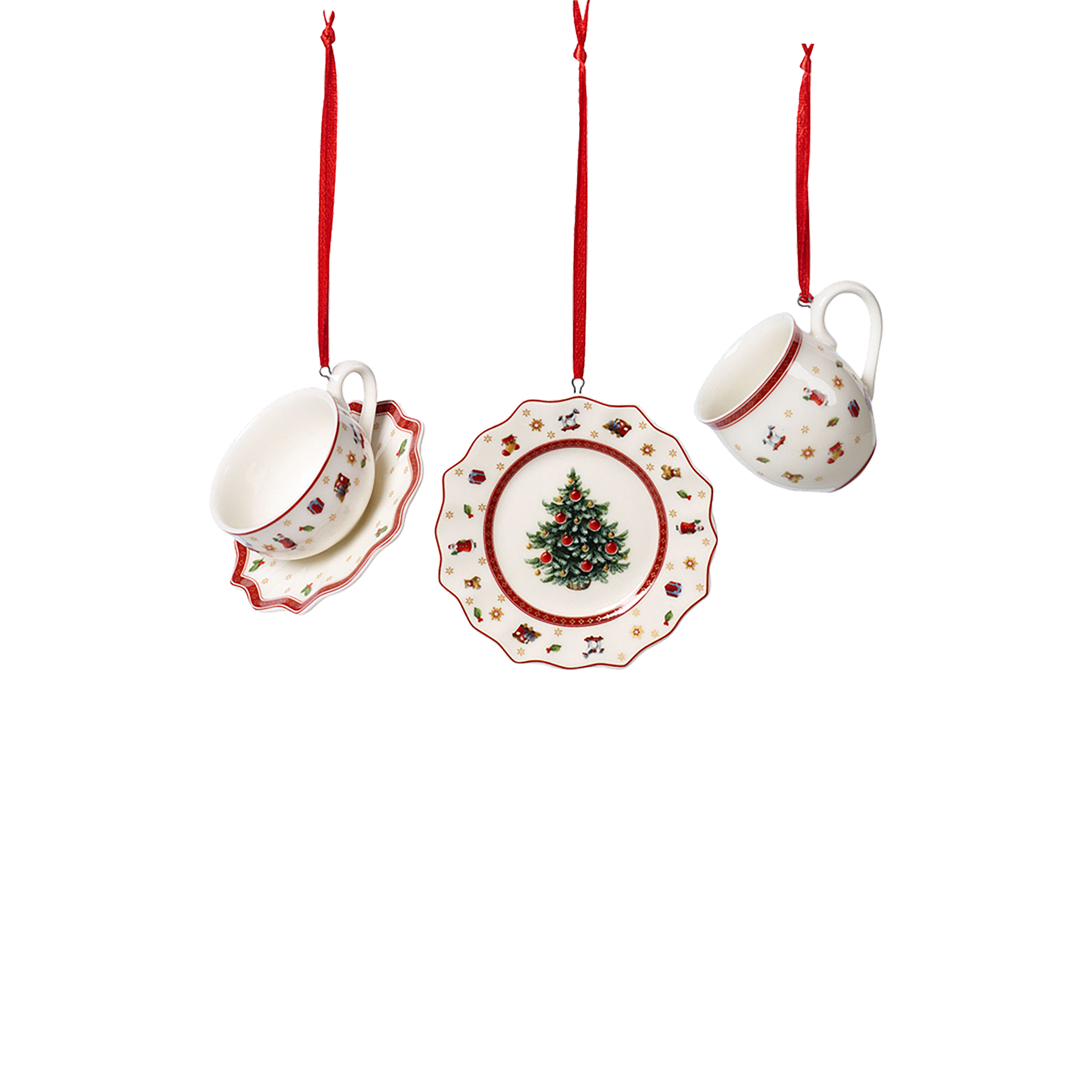 Toy's Delight Christmas ornaments White, '', Premium Porcelain