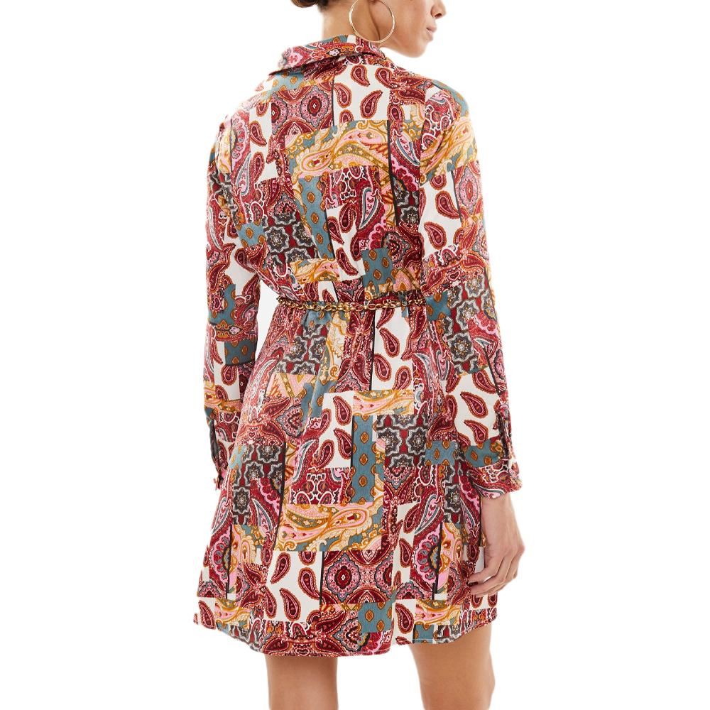 Vero Moda Robe Rouge à Motifs Femme Vero Moda Dita