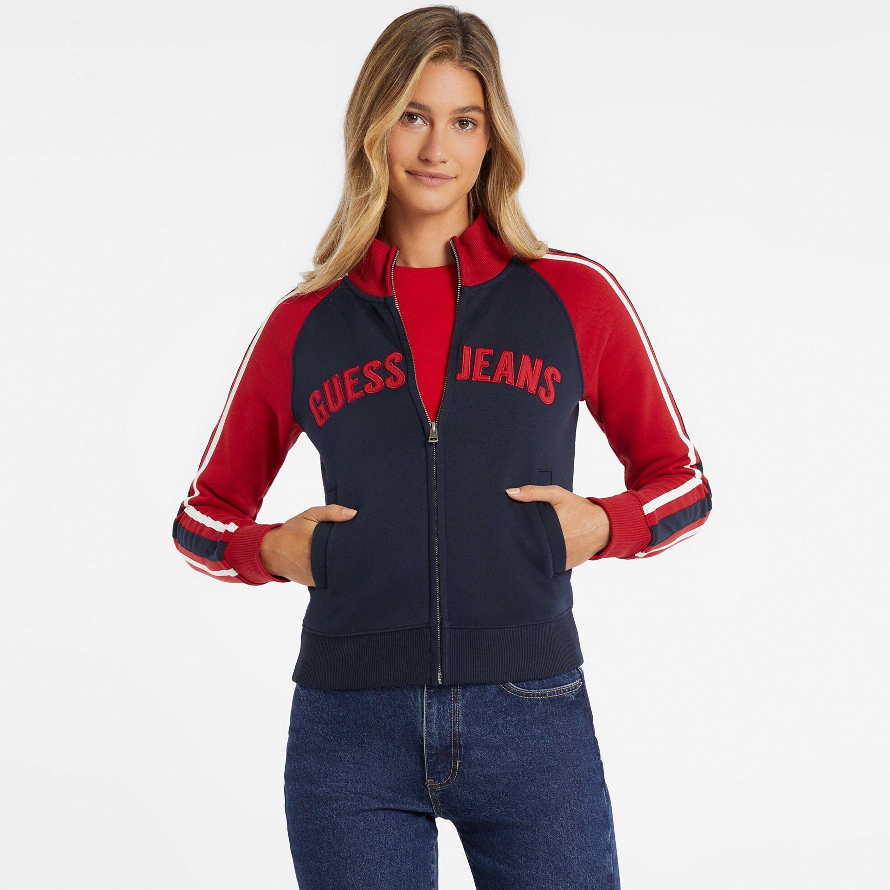 Guess Logo Zip-up Sweatshirt