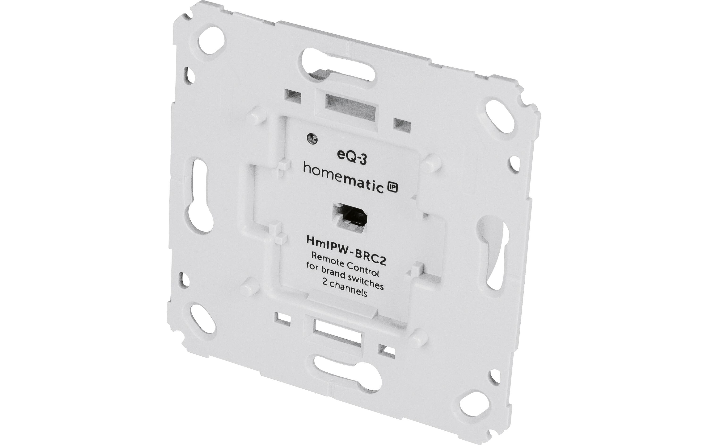 Smart Home Wired Wandtaster für Markenschalter 2-fachWandtaster für die Unterputzmontage im Smart Home – HmIPW-BRC2