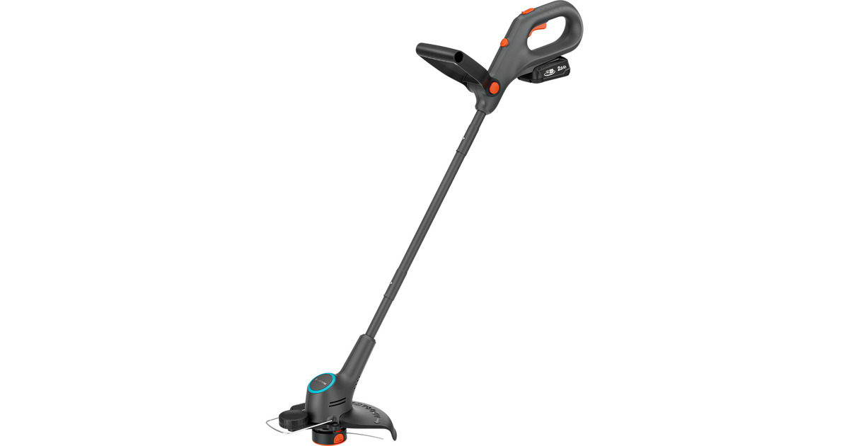 GARDENAGrastrimmer EasyTrim 25 18V  (Grijs/turquoise, 18V P4A Accu en oplader inbegrepen)