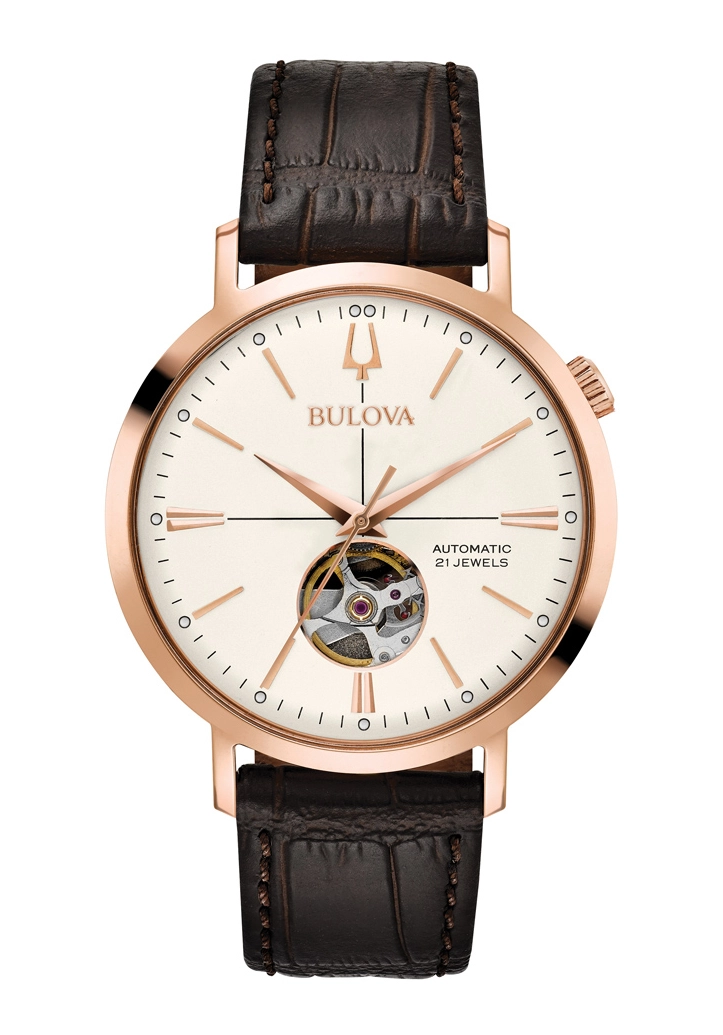 Bulova Classic Herrenuhr Automatik Weiß 97A136