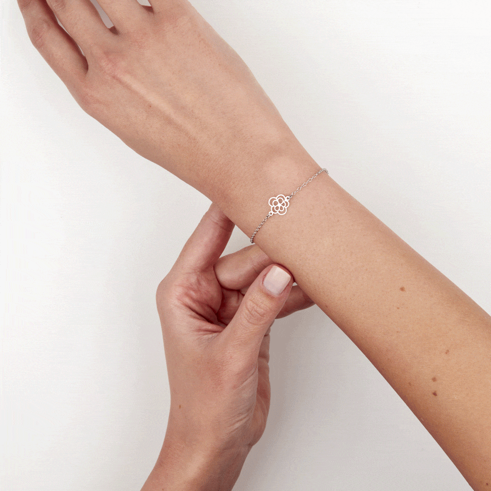 Bracelet Paprika Argent Blanc