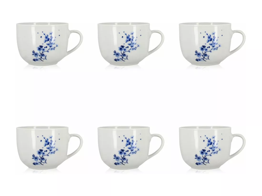 Novastyl - Lot 6 Jumbos Centauree 48cl En Porcelaine