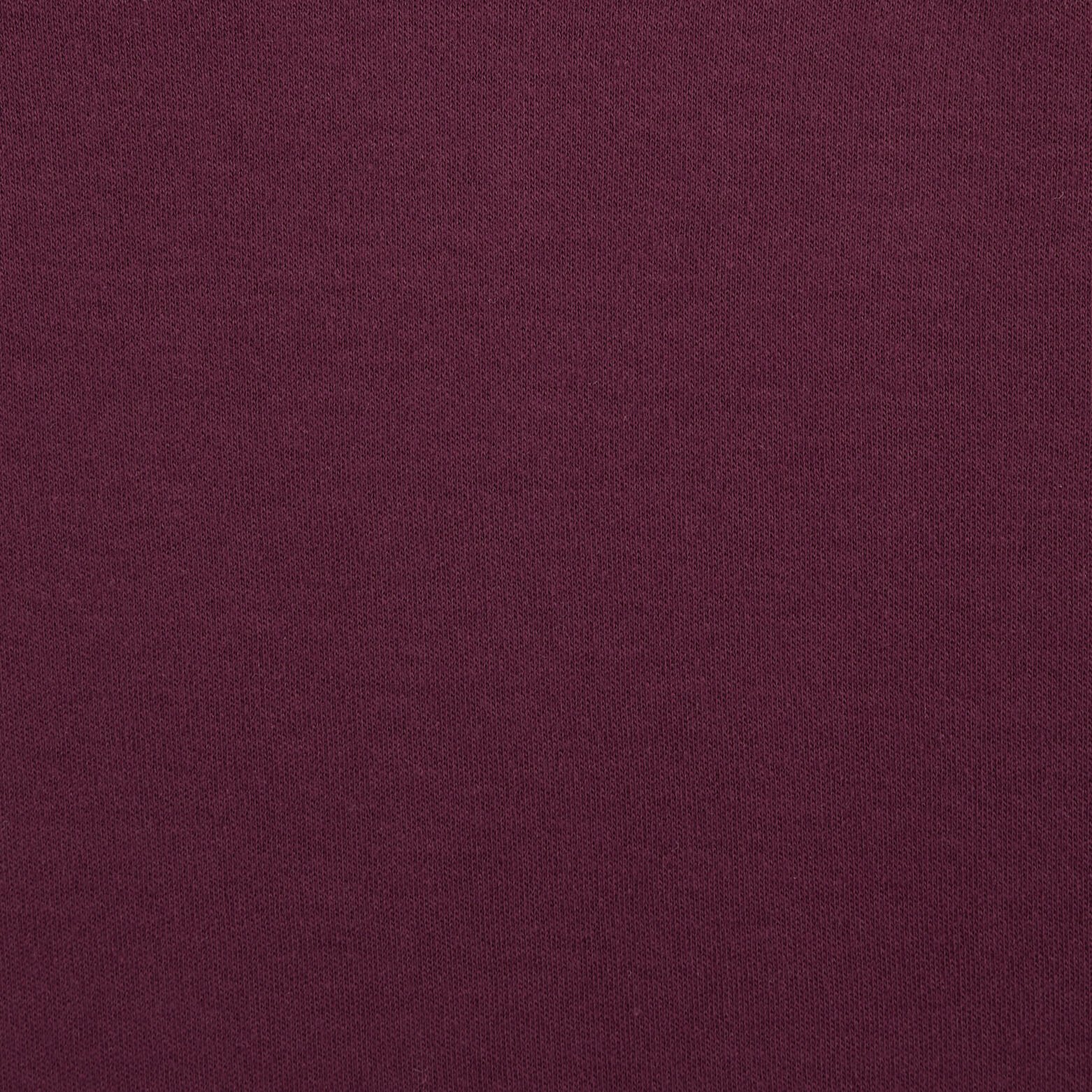 Polo manches longues interlock uni Bordeaux