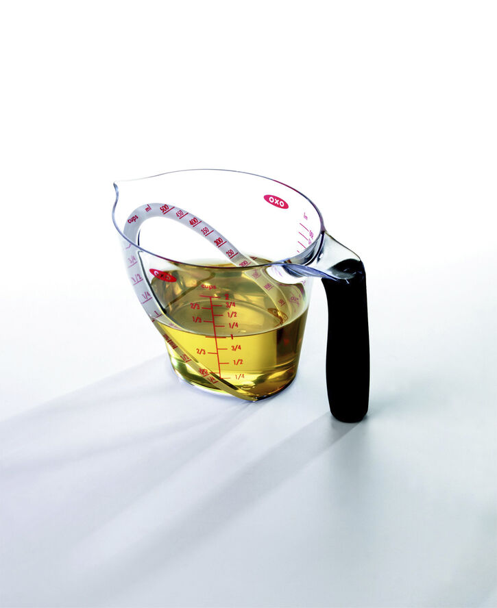 OXO Decilitermål, 1/2 l. Transparent, sort