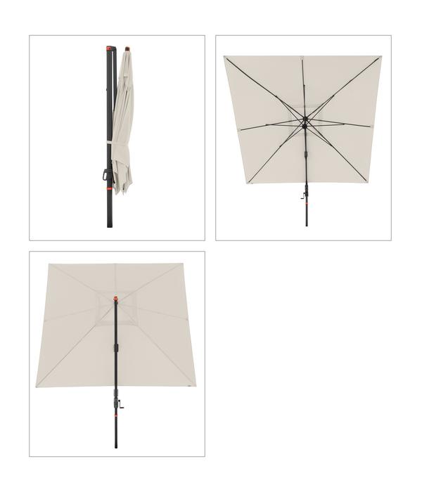 Doppler Ampelschirm myZone AX, quadratisch,