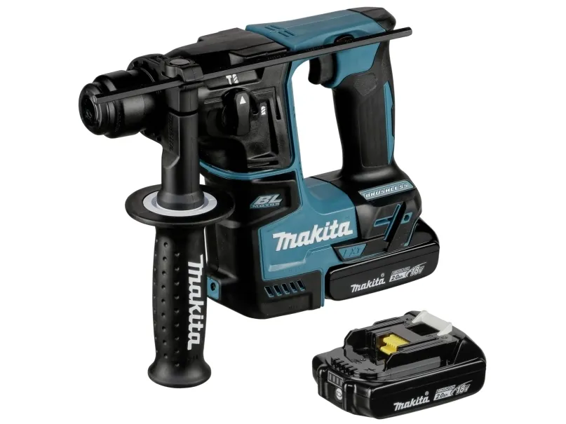 Makita DHR171RAJ - Roterende hammer - ledningfri - SDS-plus - 1.2 Joule - 2 batterier - 18 V