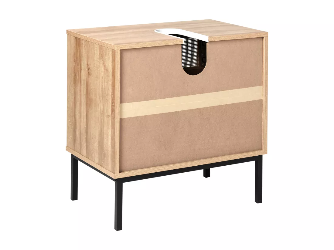 Meuble de salle de bain ROSELL 60 cm 40 cm 60 cm Marron clair