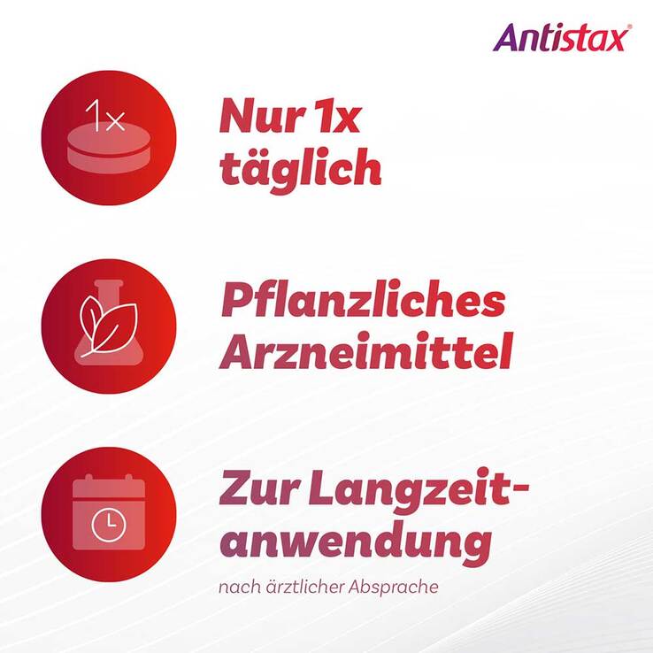 Antistax extra Venentabletten bei Krampfadern, 60 St