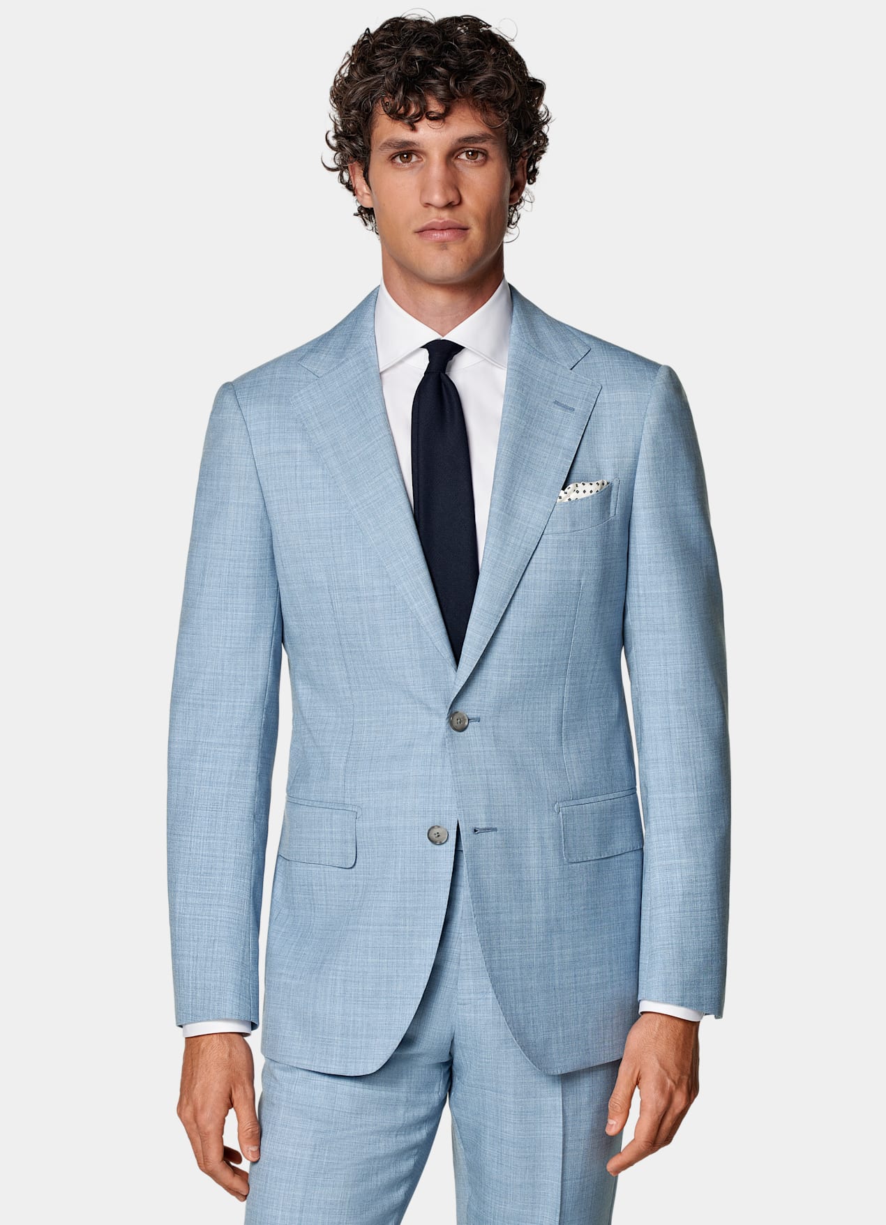 Costume Perennial Havana coupe Tailored bleu clair