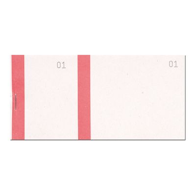 Exacompta - 10 Blocs vendeurs de 100 tickets - 60 x 135 mm - numéroté - rouge