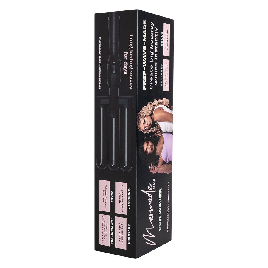 Mermade Hair Pro Waver Black 32mm