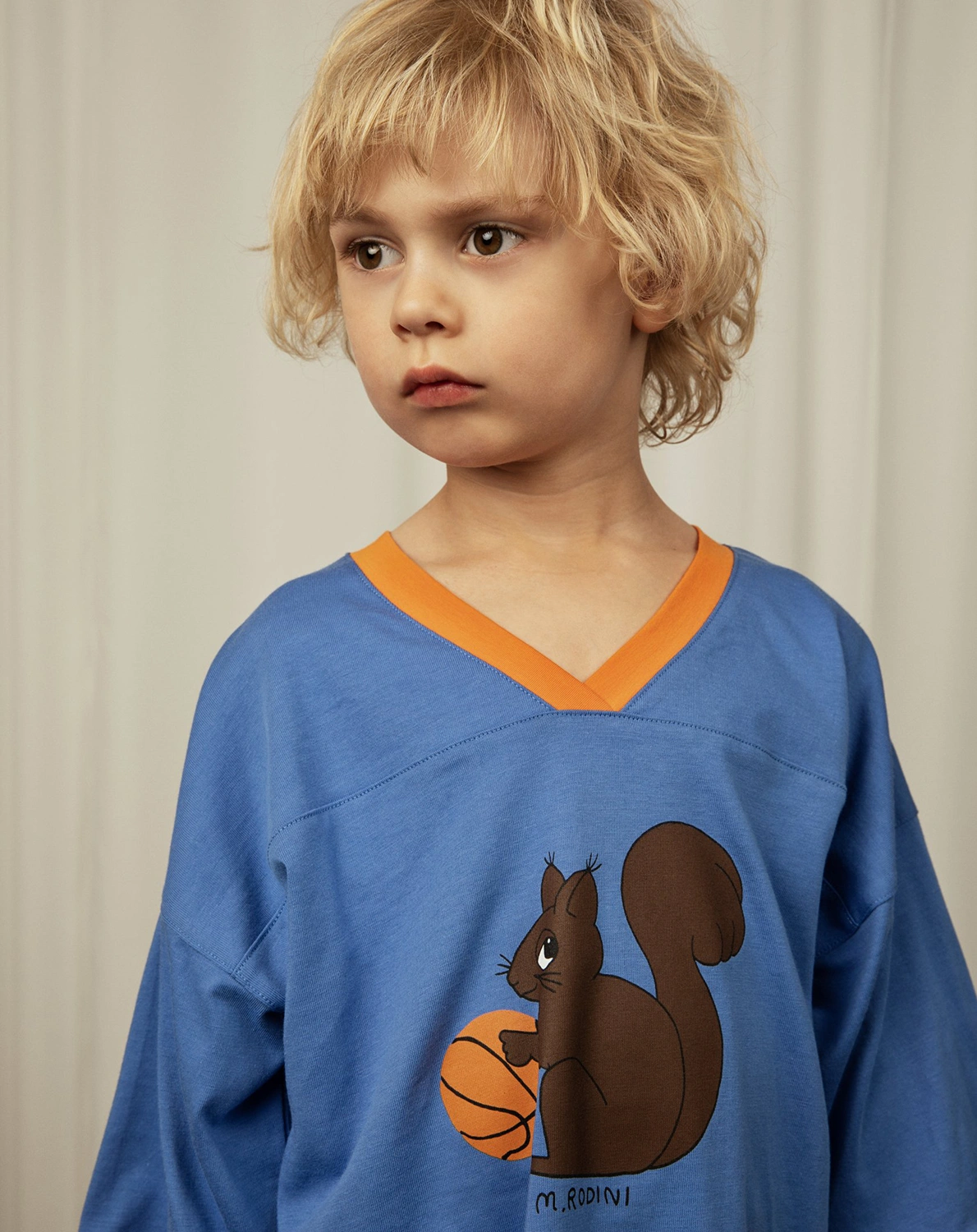 T-Shirt SQUIRREL in blue
