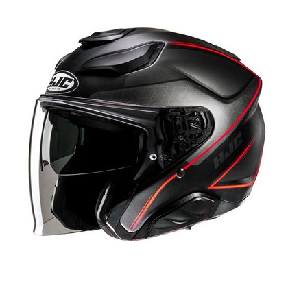 Casque Hjc F31 - LUDI - Noir / Rouge