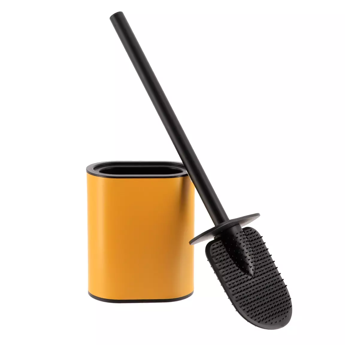 Brosse WC à tête plate Black Line Ocre/Noir