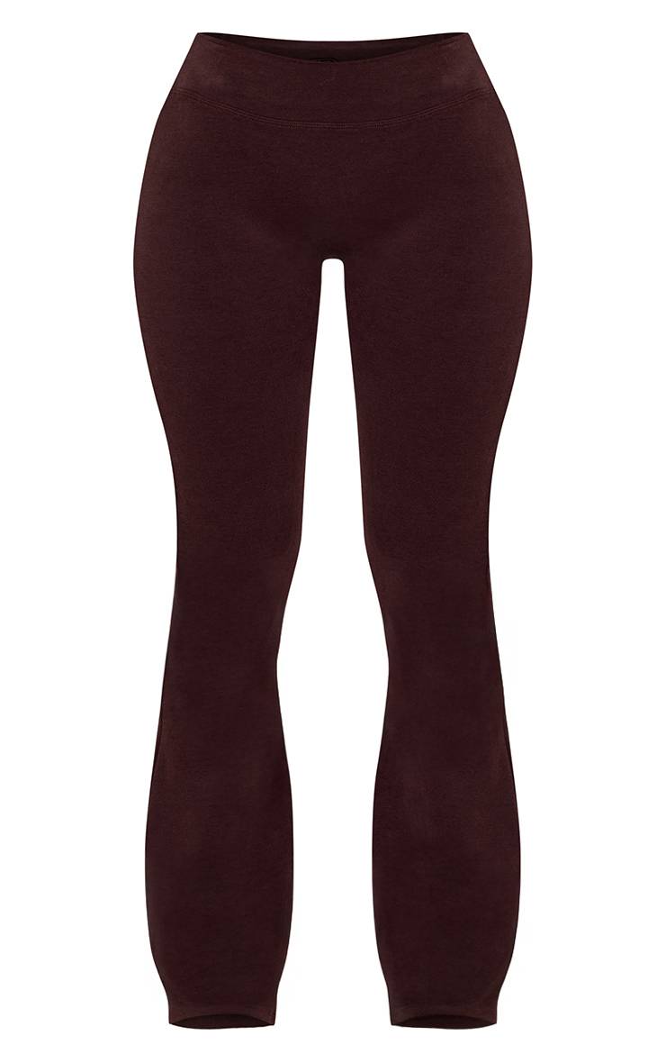 Chocolat Pantalon Évasé Petite Plt En Coton Doux Pour Yoga