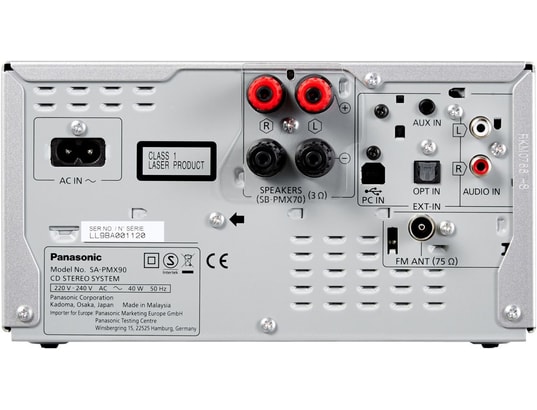 PANASONIC - Micro chaîne hifi SCPMX90EGS