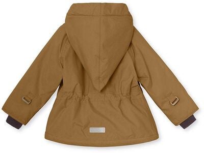 MINI A TURE Wang Vinterjakke, Rubber Brown