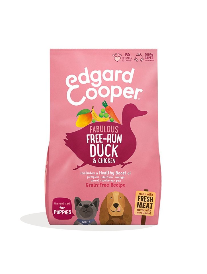 Edgard Cooper - Fresh Free-run And og Kylling, Hvalp 12kg 5425039485232