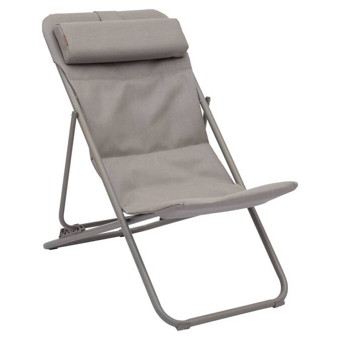 Chilienne de jardin empilable pliable MIRAEL Noisette / Café