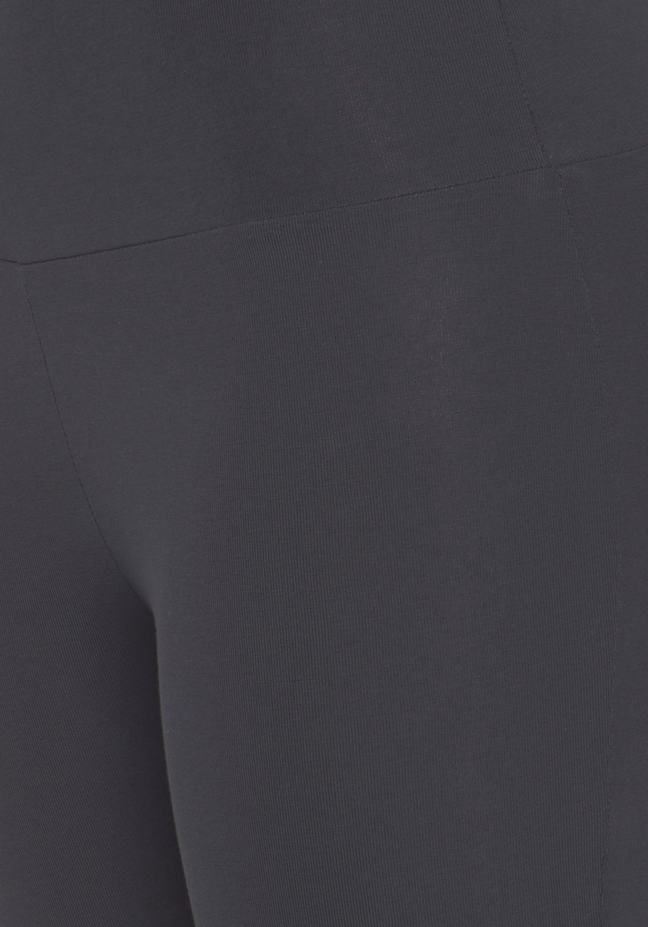 LASCANA Caprileggings  mit breitem weichem Bündchen, Loungewear
