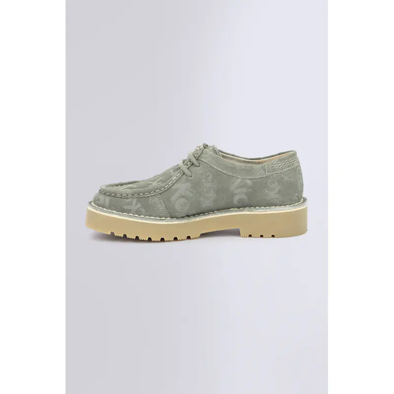 Daltrey low Kaki DERBIES Cuir Femme
