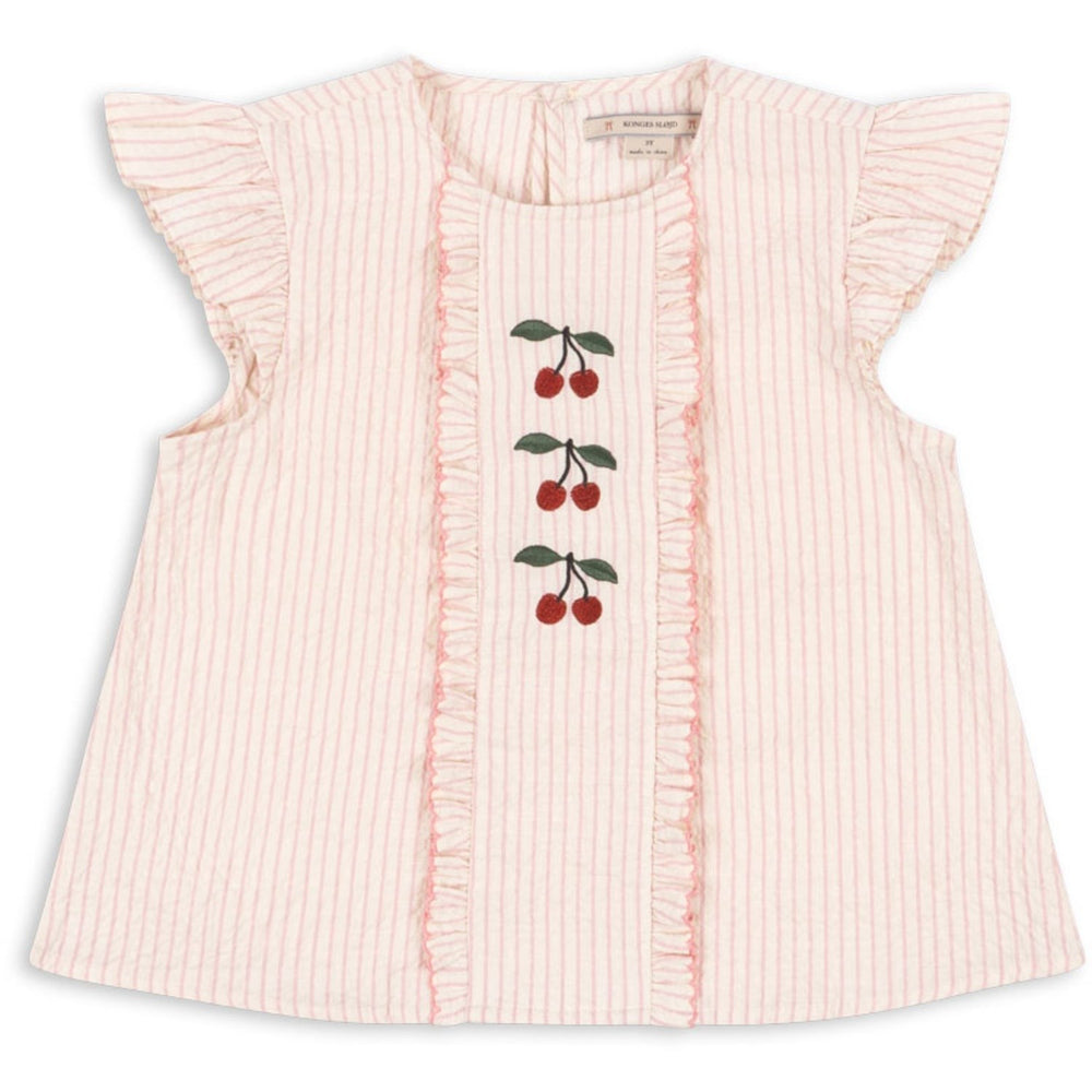 Køb Konges Sløjd Peony Stripe Ellie Flæse Top GOTS