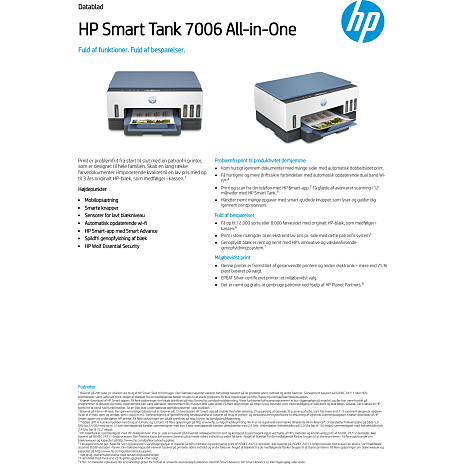 HP SMART TANK 7006 AIO Printer
