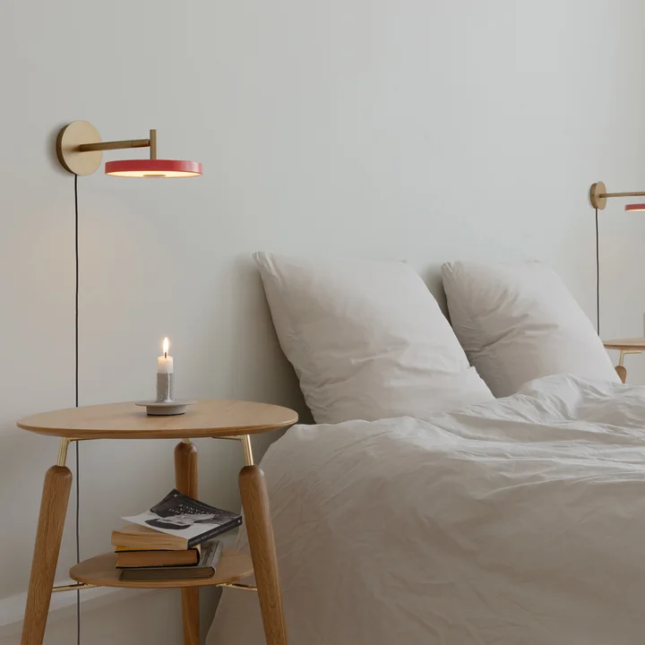 Umage - Asteria LED Wandleuchte, Messing / schwarz