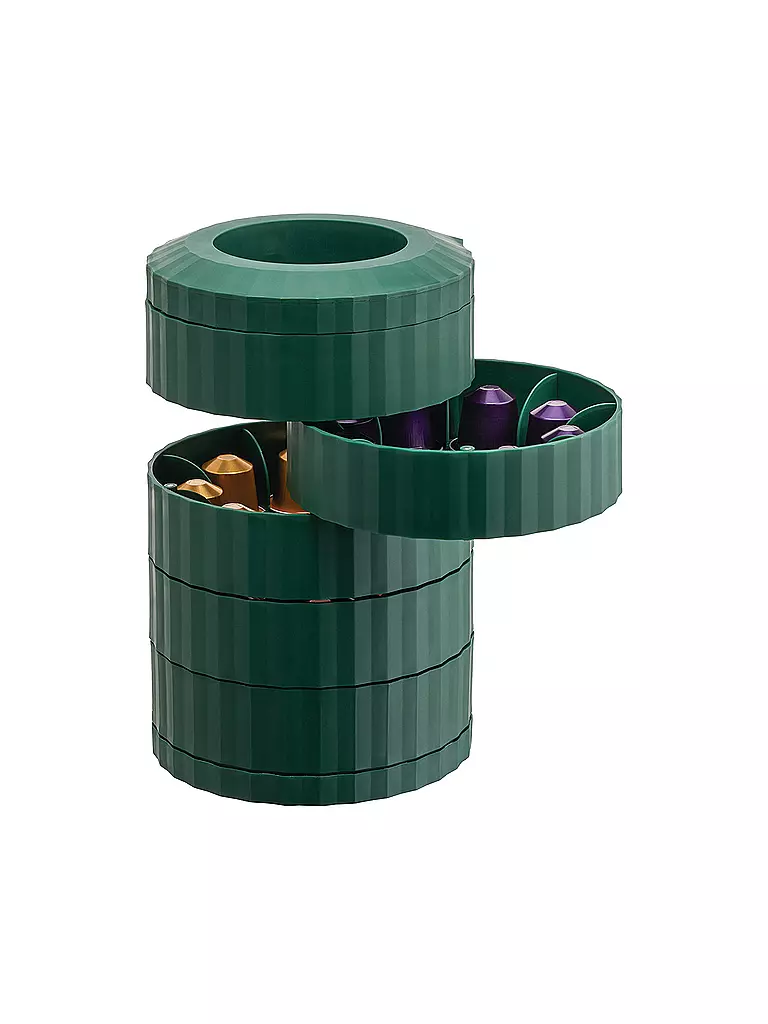 ALESSI Kaffeekapselhalter PLISSE Gruen dunkelgrün