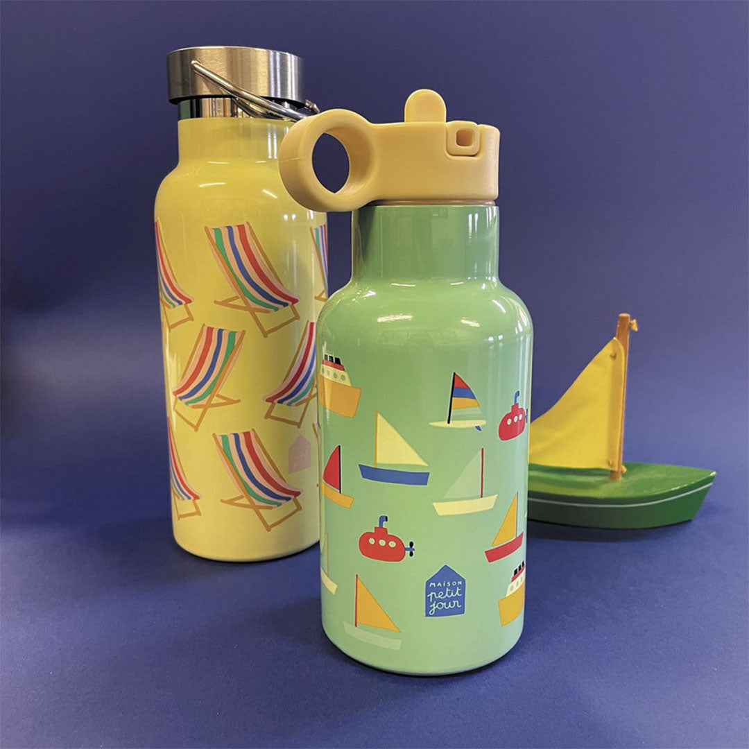 Maison petit jour rvs drinkfles strandstoelen - 500 ml